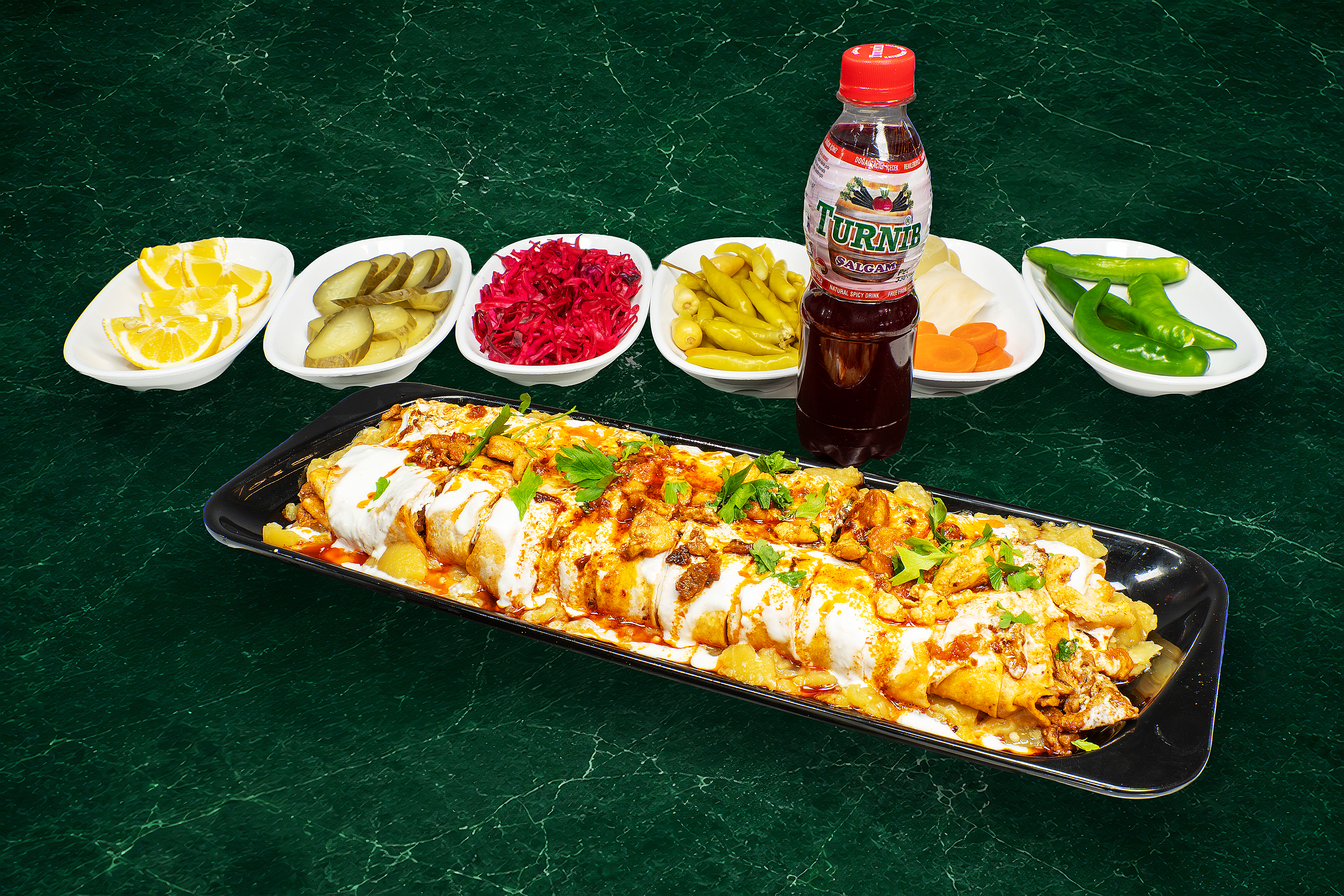 Köz Patlıcanlı Yoğurtlu Tavuk Tantuni